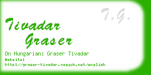 tivadar graser business card